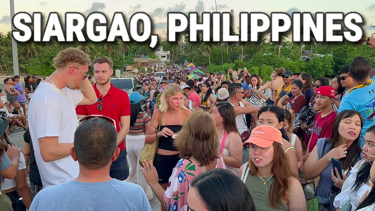 SIARGAO, PHILIPPINES | Cloud 9 Surfing Area to Sunset Bridge - Walking Tour | Holy Week 2024
