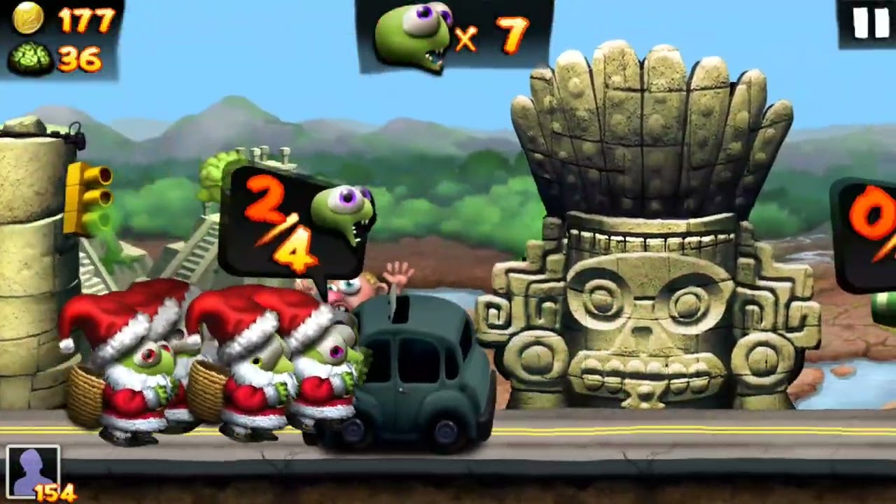 Fly for 18 seconds as the dragon ,achive a score 46 brains and do not eat 11 pedestrian