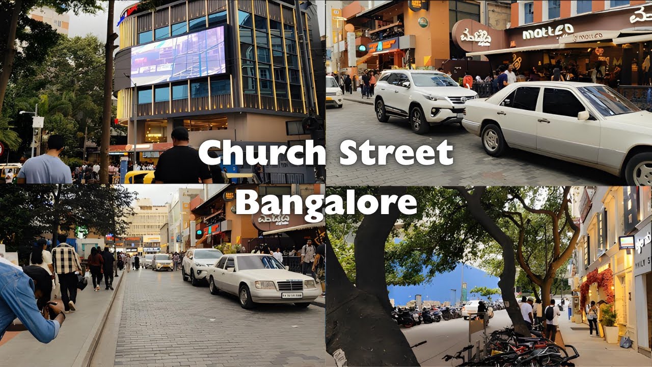 Church Street exploring Bangalore ✨ (2025) | MG Road | 4K Virtual Tour 📸  #banglore #churchstreet 