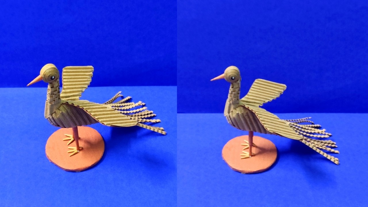 Transform Cardboard Into Bird | Waste Cardboard Crafts