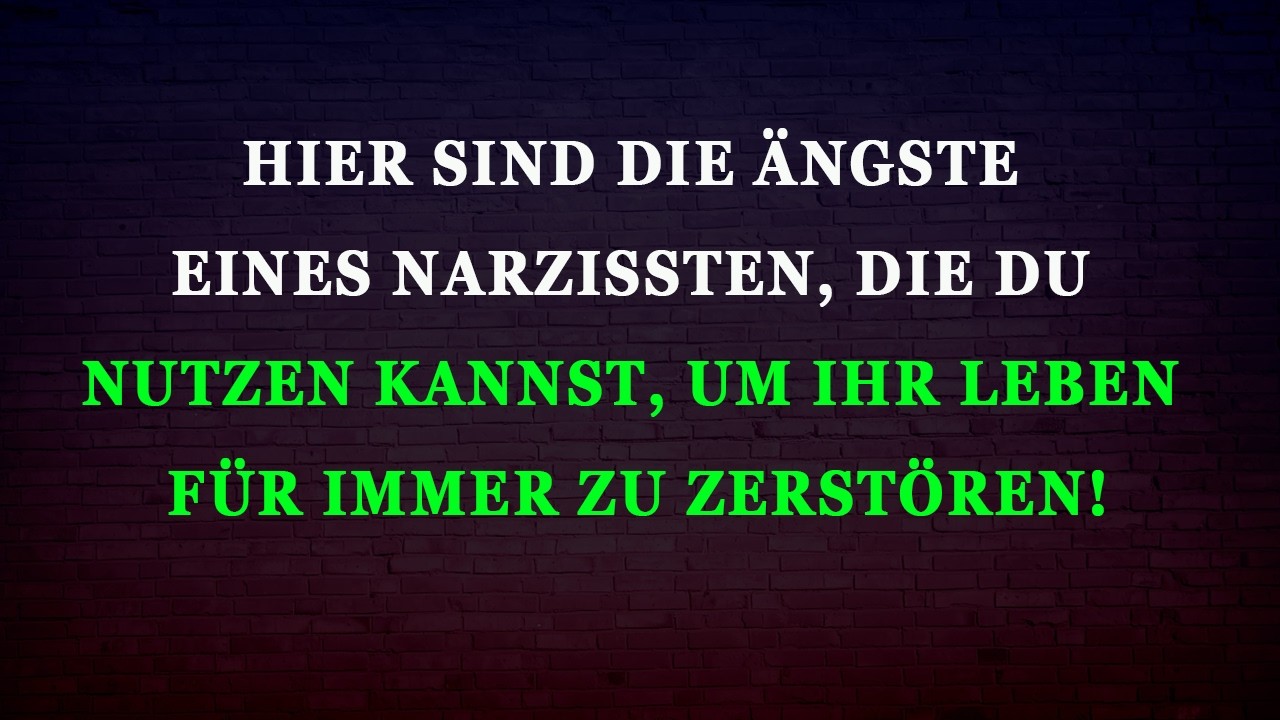 Diese Ängste eines Narzissten kannst du nutzen, um sein Leben zu zerstören