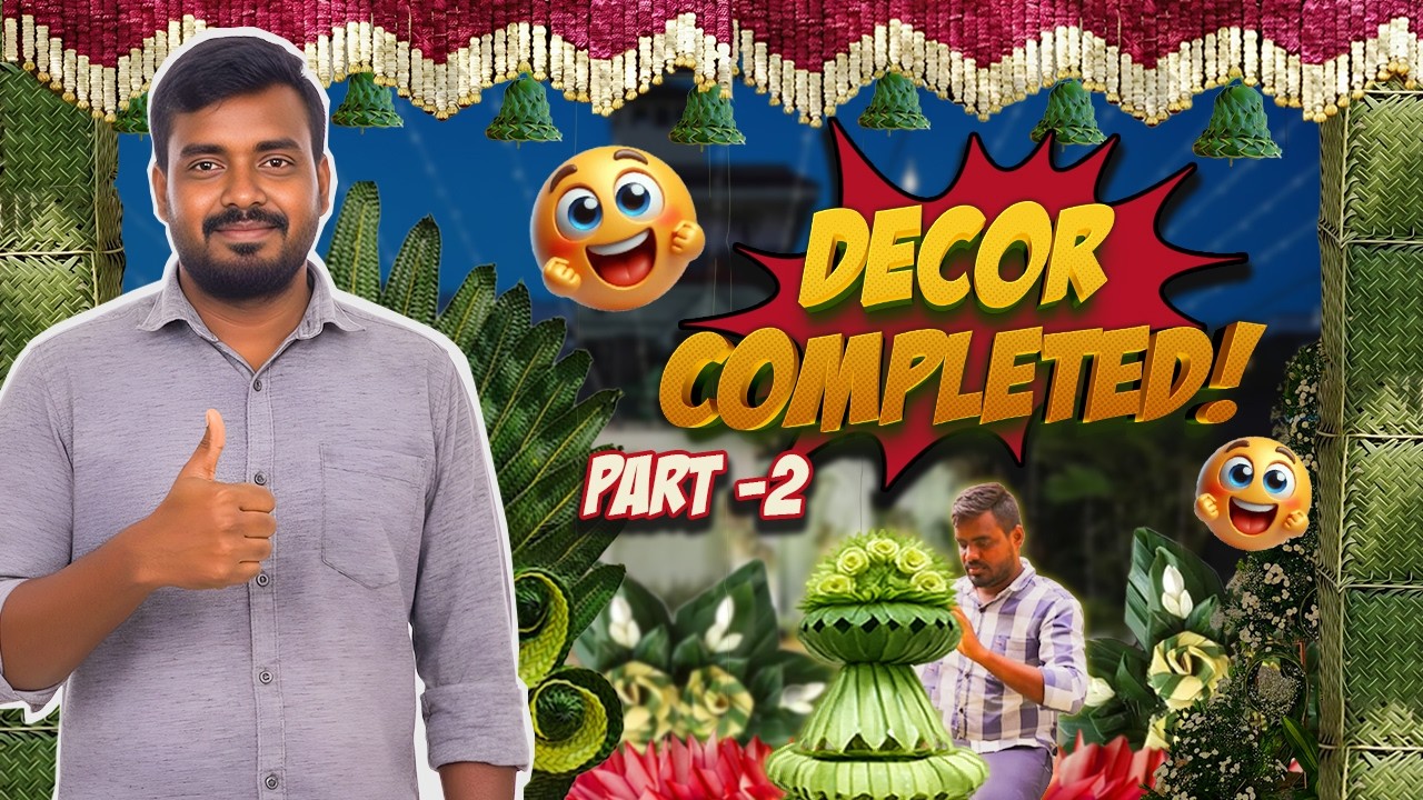 Marriage Event Decoration | Traditional Coconut leaf Marriage Decoration | Muthu Artist | Part 2