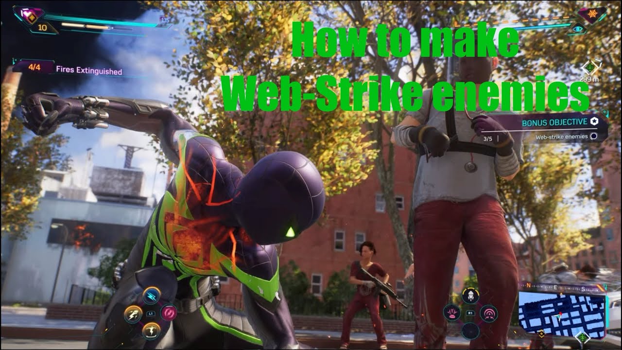 How to make web-strike enemies | Spider-Man 2 |Ps5