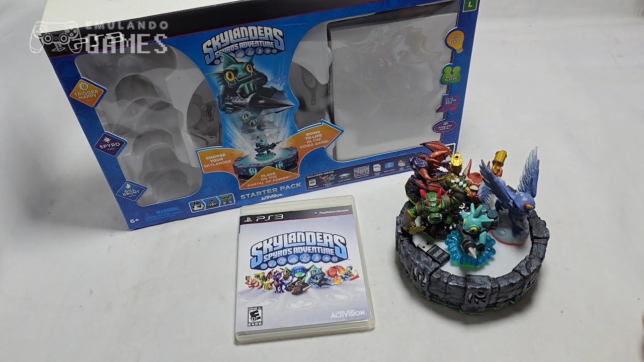 Skylanders Spyro's Adventure PS3 (Portal +Trigger  Happy, Gill Grunt, Dino Rang, Whirlwind)