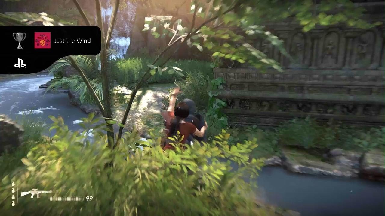 Uncharted: The Lost Legacy | Just the Wind Trophy 🏆 | Stealth take-down 15 enemies in a row