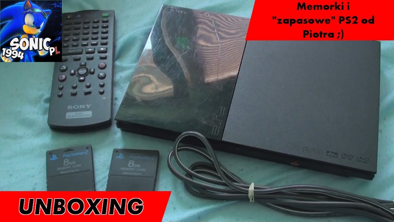 Unboxing (PL) - PlayStation 2 (SCPH-90004) i gadżety od Piotra
