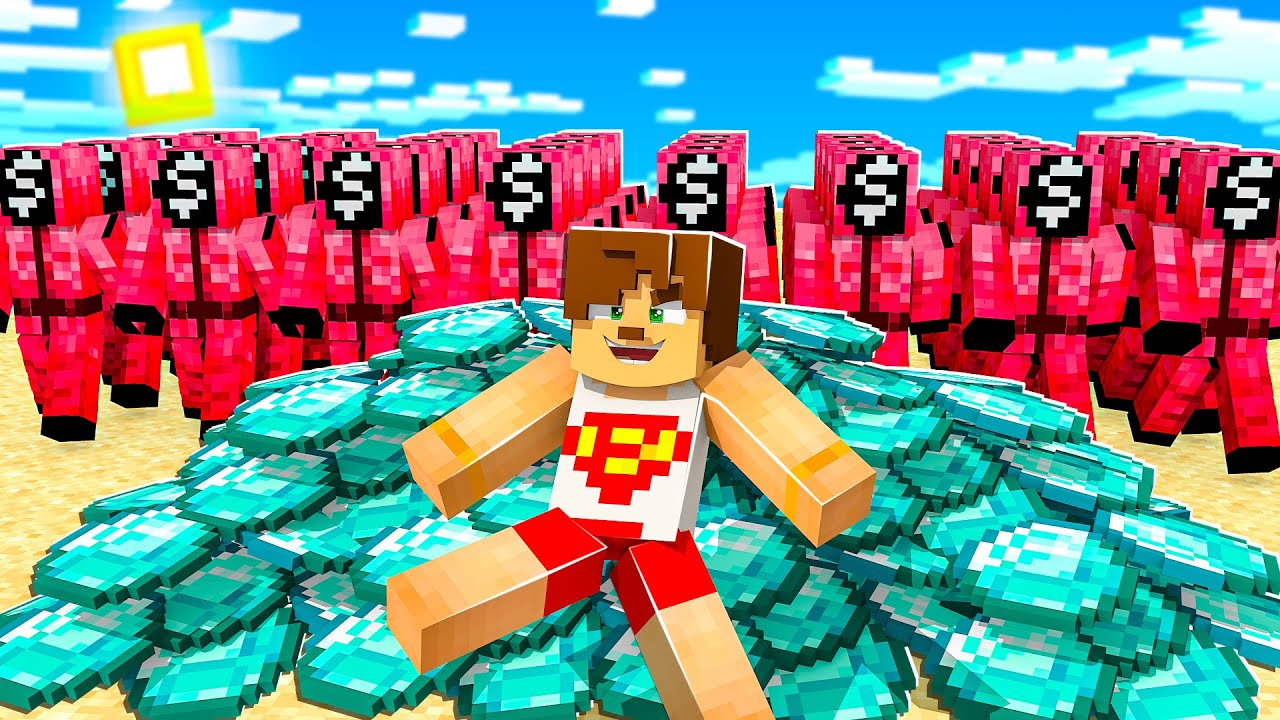 minecraft ama SQUID GAME oynuyoruz