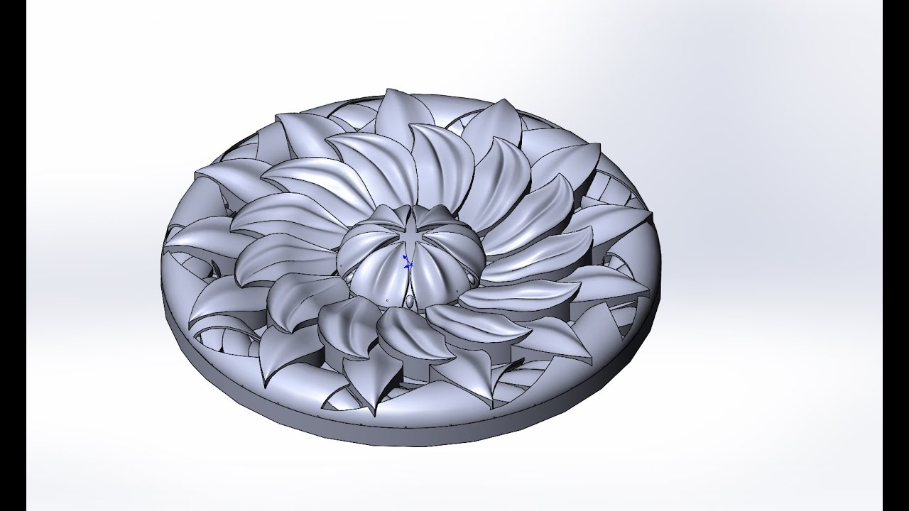 Моделирование резной розетки в Solidworks