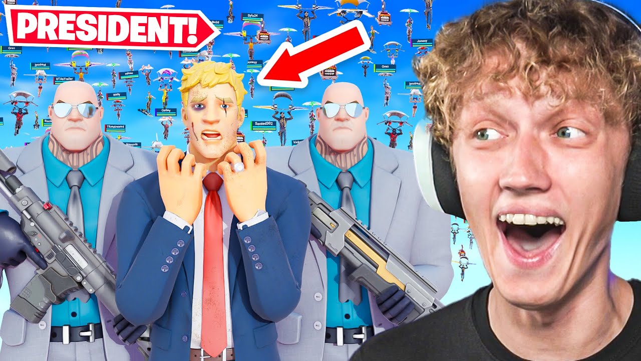 I Hosted a Protect The President Tournament In Fortnite! (Insane)