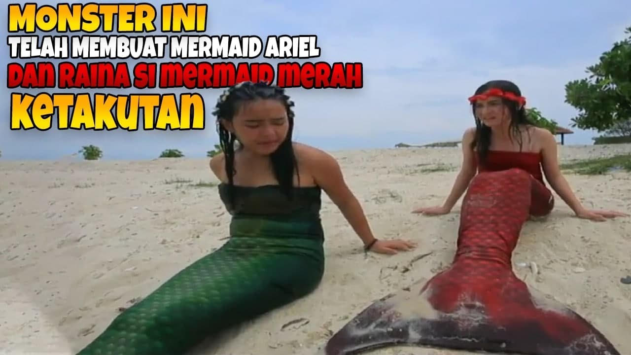 Monster ini telah membuat mermaid ariel dan raina si mermaid merah ketakutan | mermaid in love