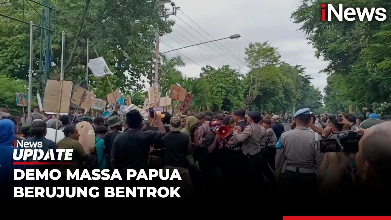 Demo Massa Papua di Yogyakarta Berujung Bentrok, Sejumlah Polisi Terluka
