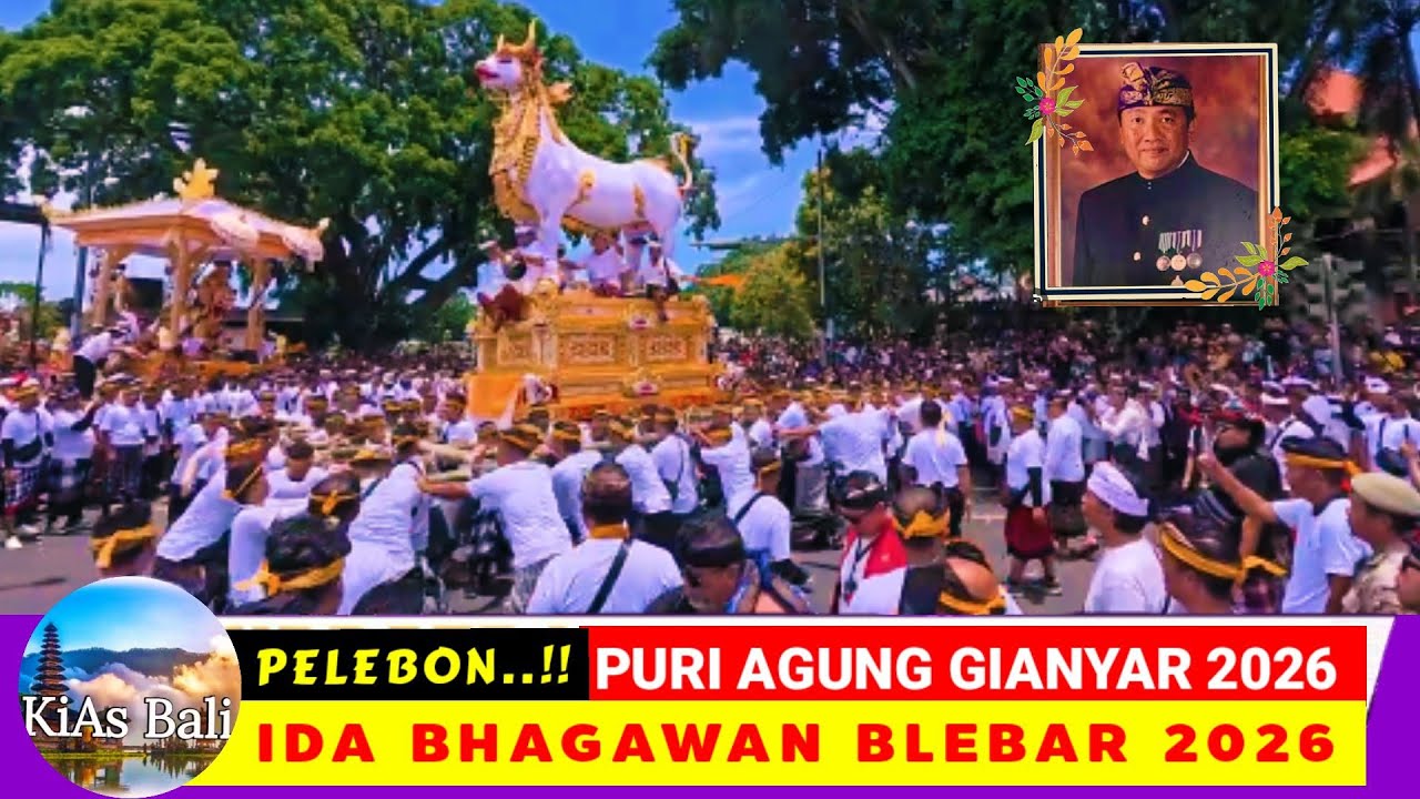 Ribuan Masyarakat Tumpah ruah ..‼️Puncak Pelebon Puri Agung Gianyar 2026 || IDA BHAGAWAN BLEBAR