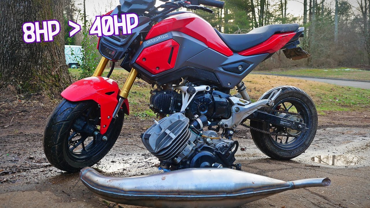 I two stroke swapped my honda GROM! 40HP+