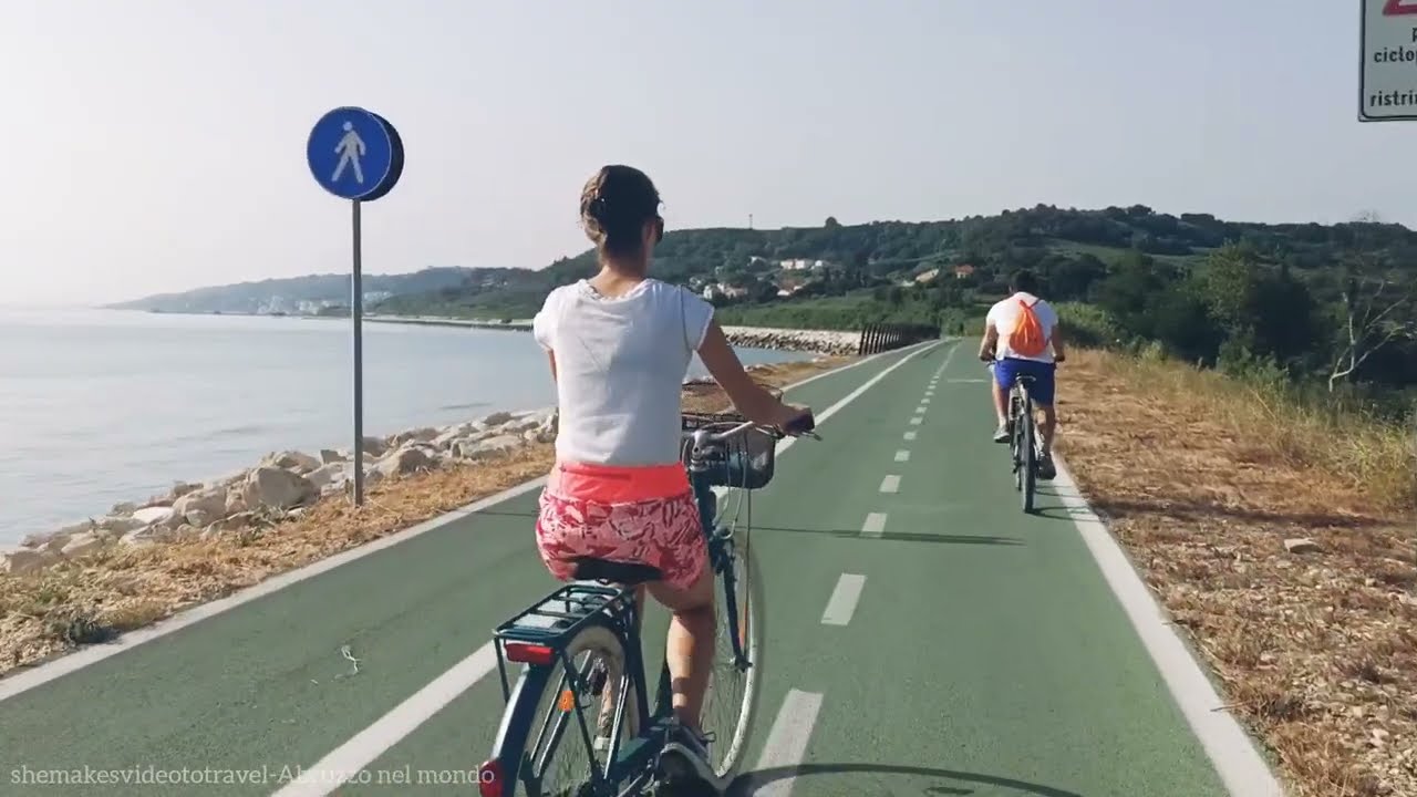 ITALY  HD Virtual tour 🇮🇹🚴| Costa dei Trabocchi da Ortona a San Vito Chietino