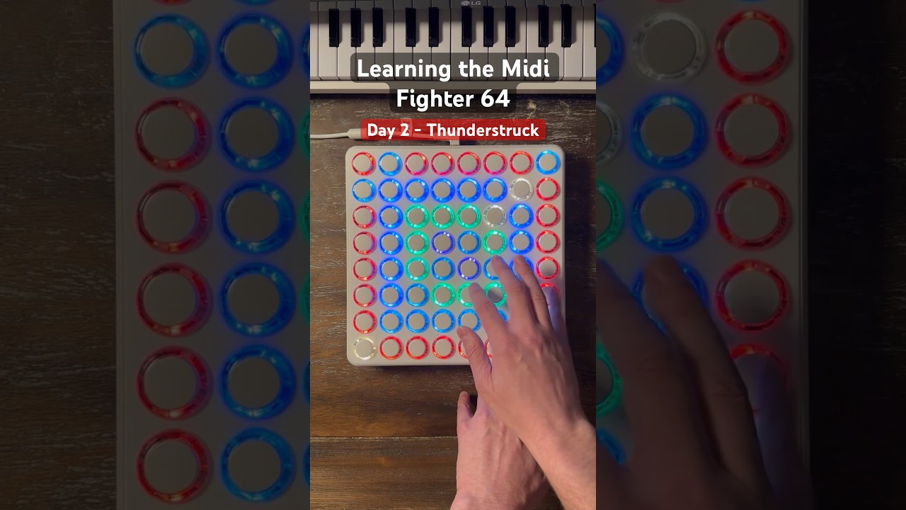 Day 2 of learning how to use Midi Fighter 64. 