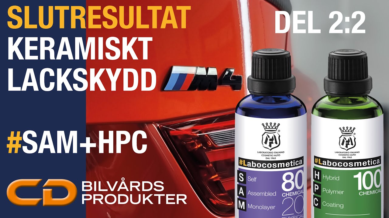 Keramiskt lackskydd BMW M4 - SLUTRESULTAT SAM+HPC från Labocosmetica