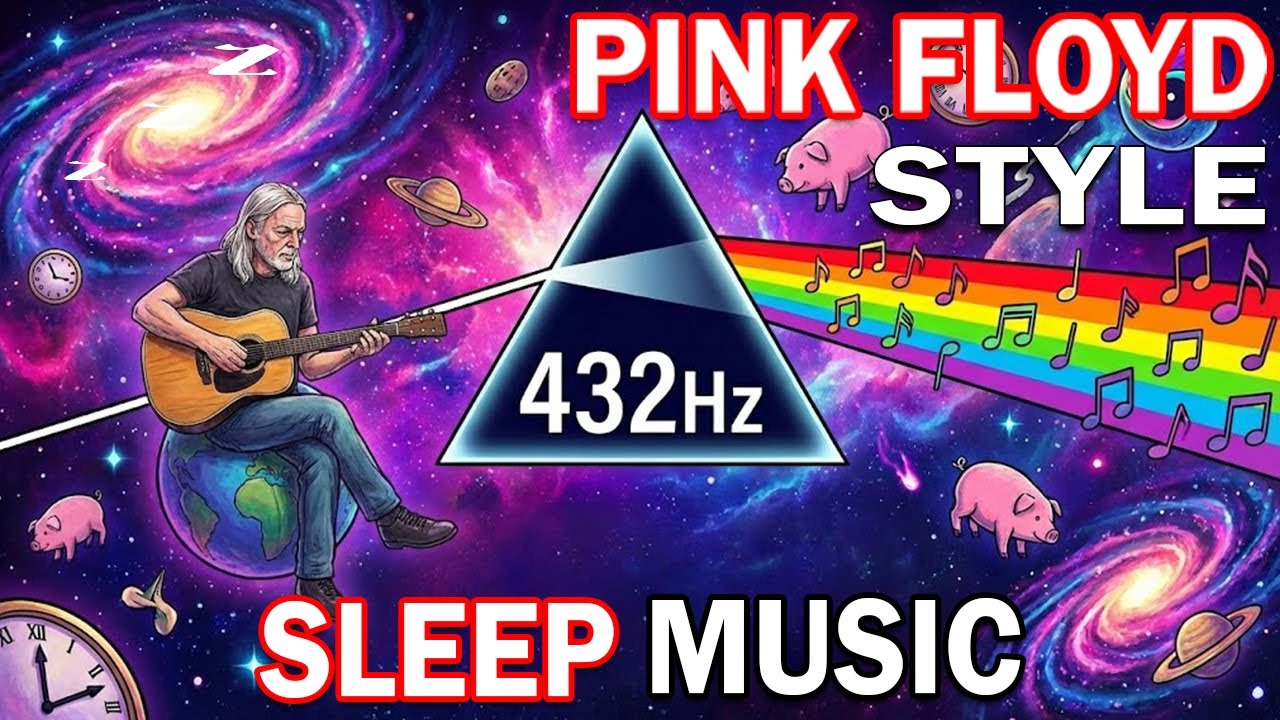 DEEP SLEEP MUSIC: PINK FLOYD STYLE ✦ 432Hz Cosmic Echoes for Healing, Calm & Timeless Dreams