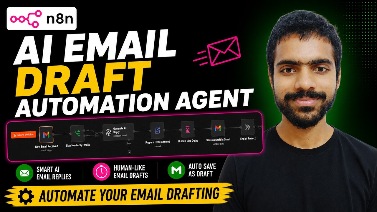 AI Email Draft Automation with n8n + Gmail + OpenAI