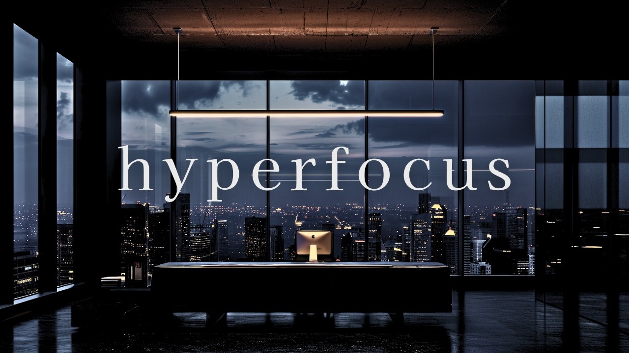 Hyperfocus — Luxury Night Office Deep Work Ambience (2 Hours)