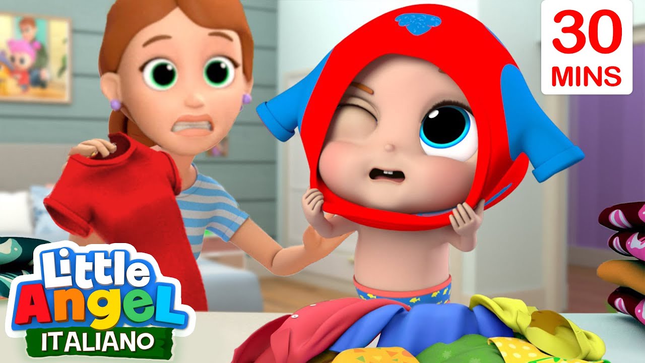 Impara a VESTIRTI insieme a Gianni  | Cartoni Animati con Gianni Piccino - Little Angel Italiano