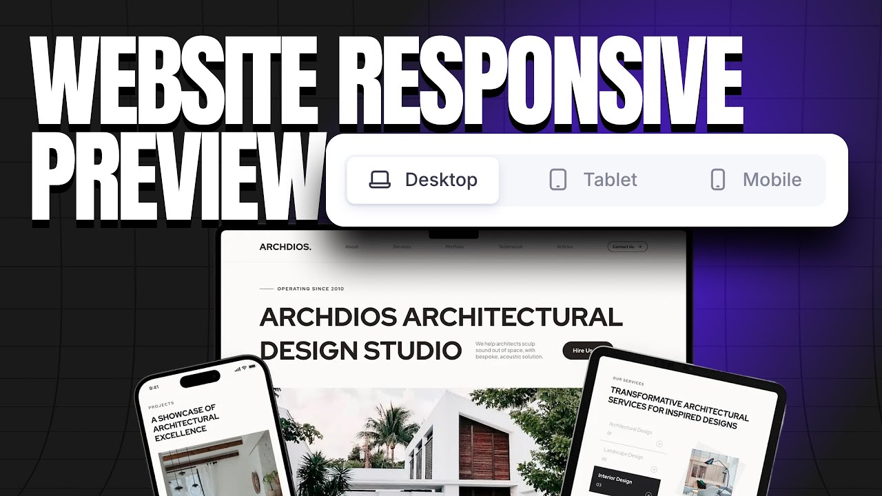 Create a Live Website Portfolio in Elementor Free (Desktop, Tablet & Mobile Views)