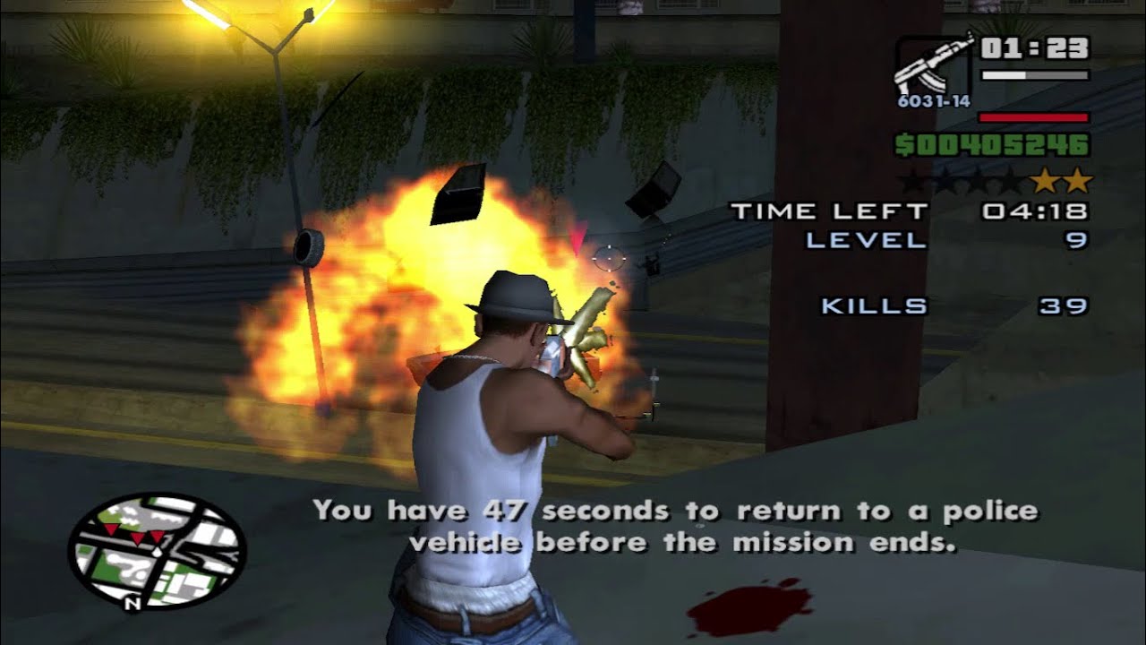 [ 2023 ] GTA San Andreas Vigilante Missions Using An AK47 Assault Rifle!!!