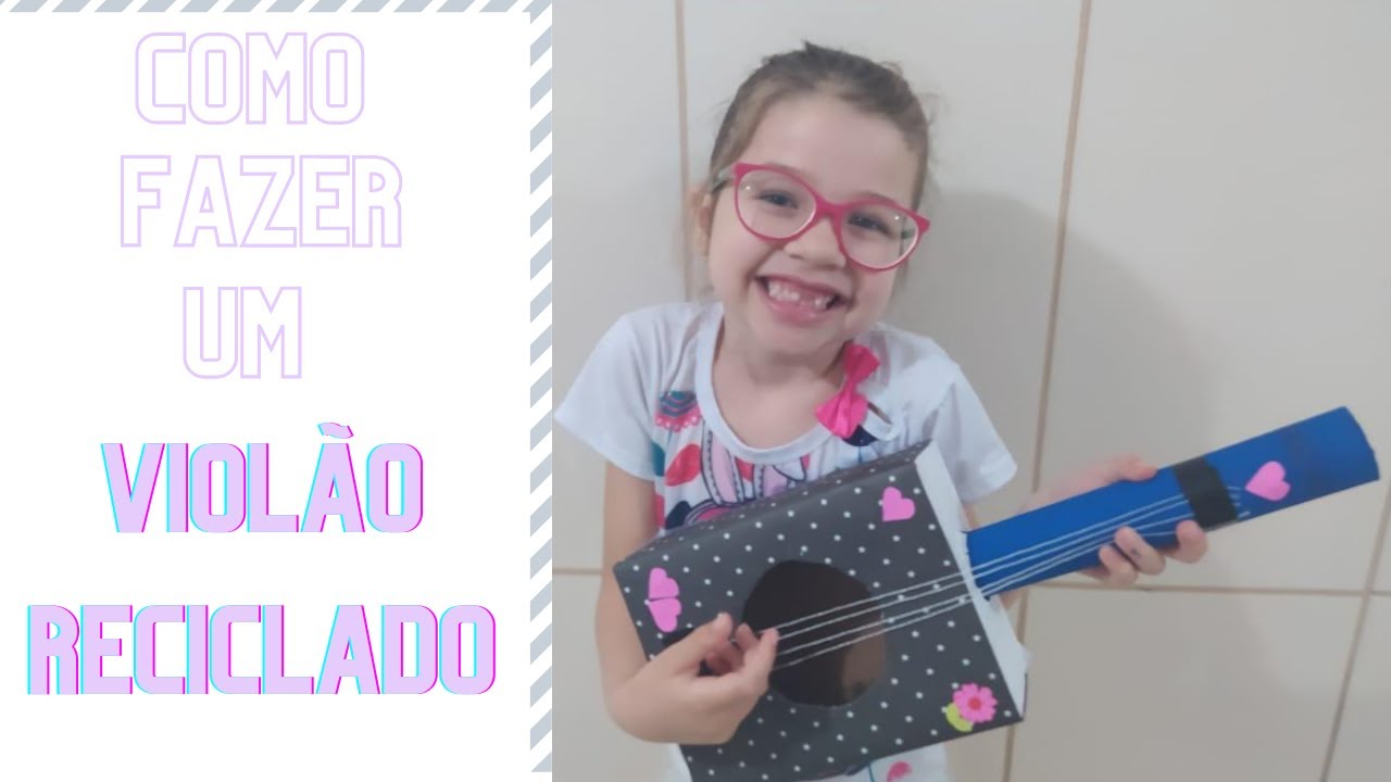 Como fazer um violão reciclado