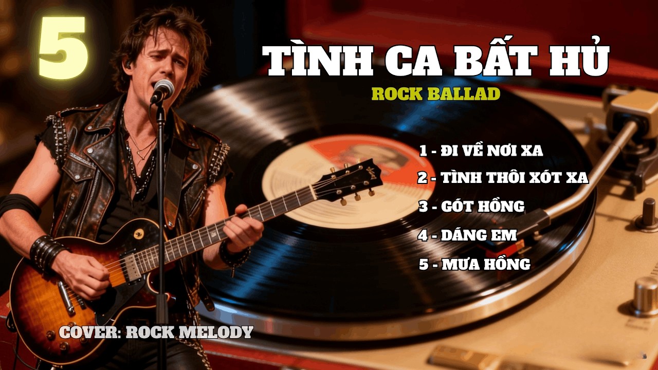 TUYỂN TẬP 5 BẢN TÌNH CA BẤT HỦ 7X 8X | Rock Ballad – Emotional Version |ROCK MELODY