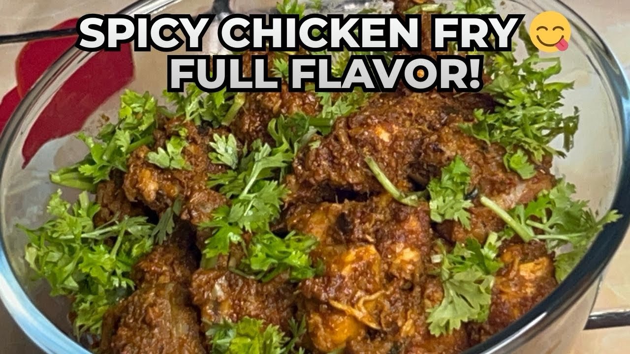 Spicy Chicken Fry Recipe 🔥🍗 Slow Cooked South Indian Style | No Water