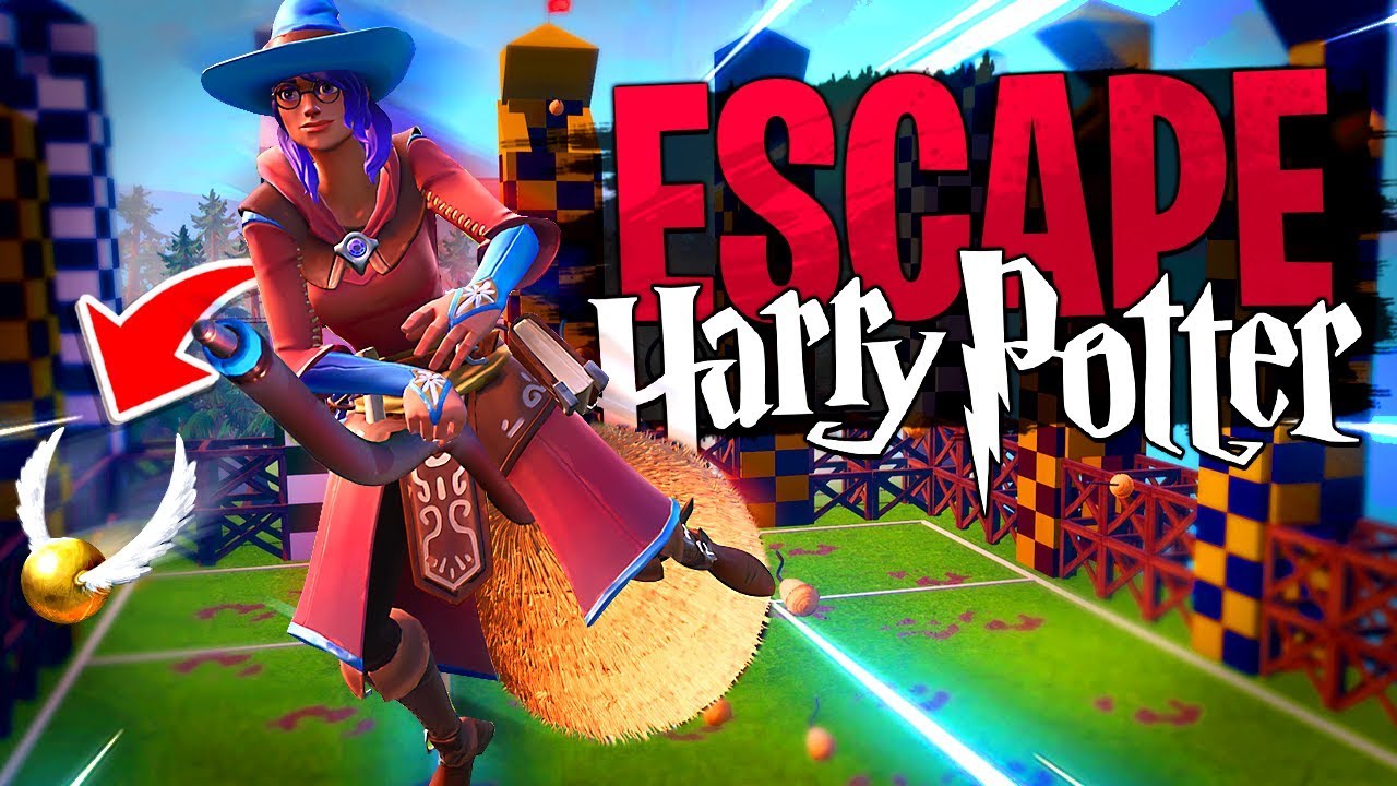 On fait du Quidditch avec Inoxtag sur cette map Escape Harry Potter sur Fortnite Créatif !