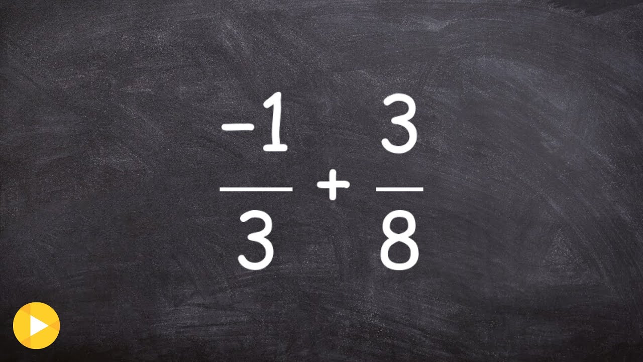 How to add a positive and negative fraction