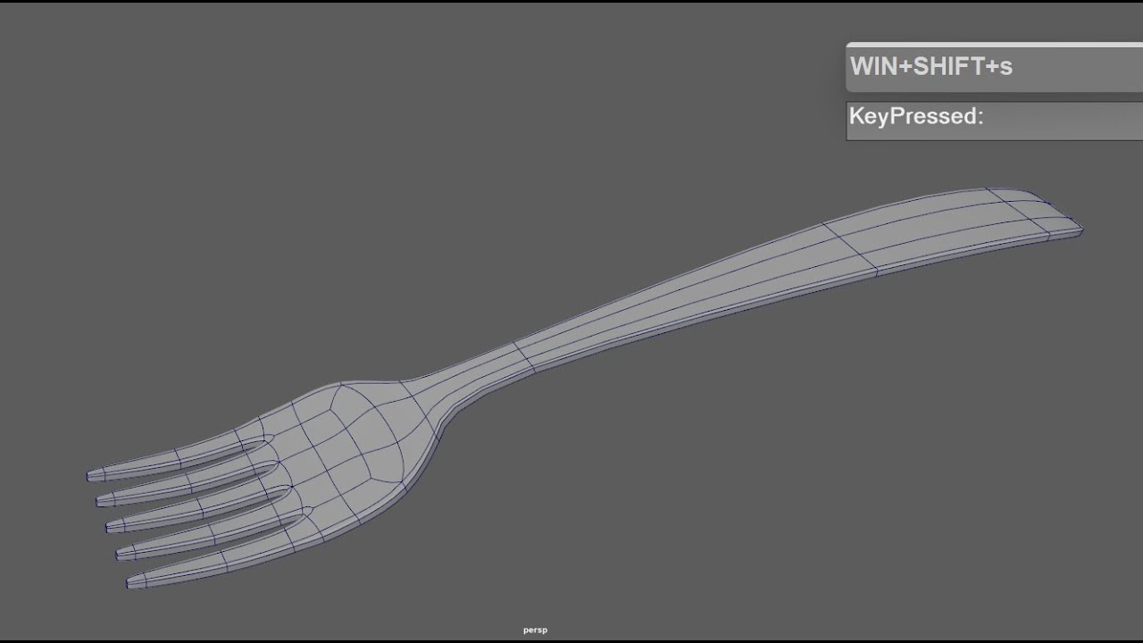 How to model a Fork in Maya