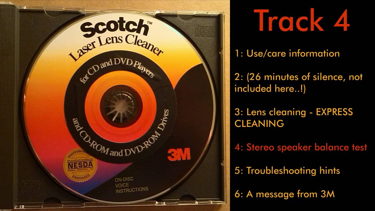 [Obscure stuff] Scotch Laser Lens Cleaner CD