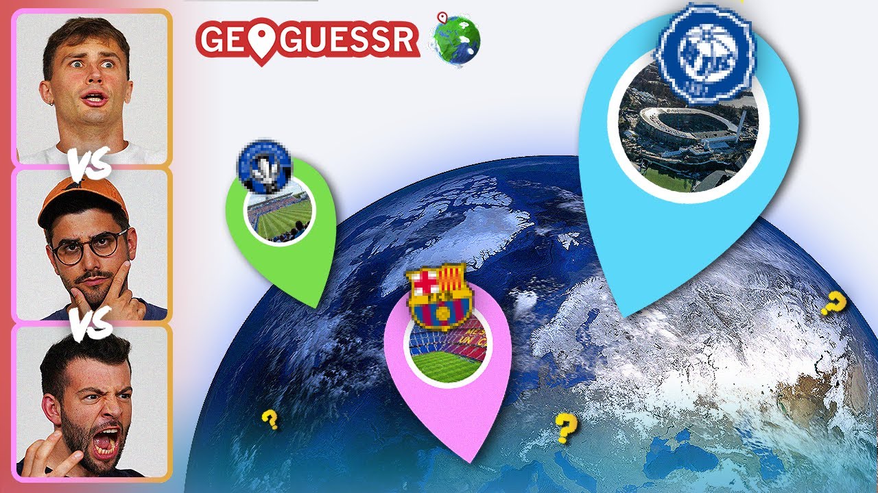 Piłkarski GEOGUESSR nas POKONAŁ?! KAŻDY na KAŻDEGO! STADIONY oraz RUNDA BONUSOWA!