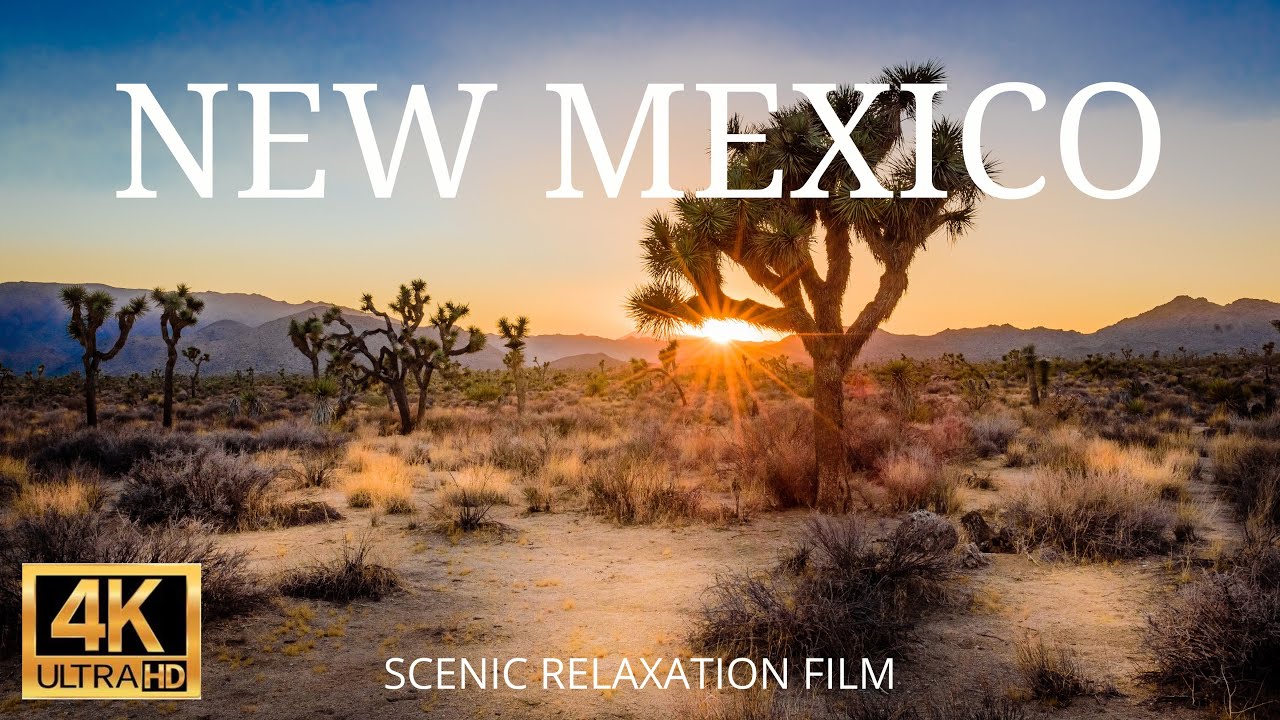 NEW MEXICO 4K Scenic Relaxation Film with Calm & Relaxing Music | Aerial Cinematic Drone Film