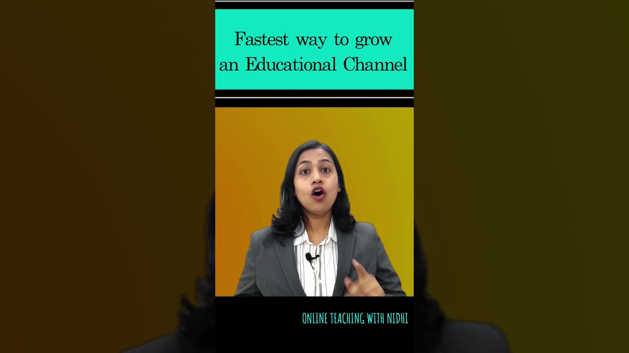 FASTEST Way to GROW an Educational Channel 🎯
