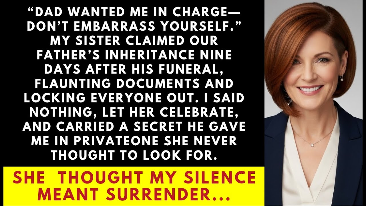 MY SISTER CLAIMED THE INHERITANCE — NOT KNOWING WHO HAD THE ORIGINAL WILL…