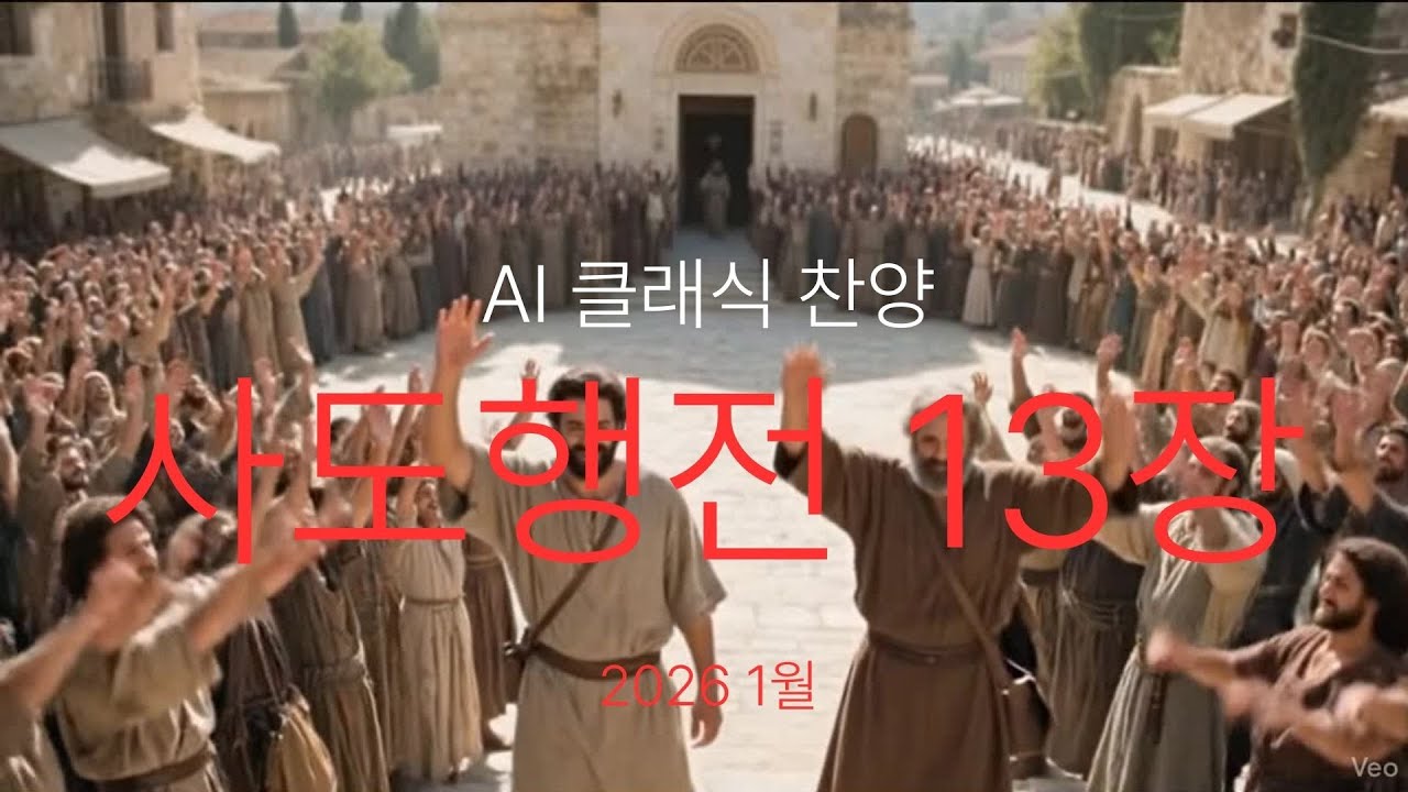 [성경 발라드] 사도행전 13장: 선교의 시작, 파송의 노래 | 4K AI 슬라이드 (Acts 13)