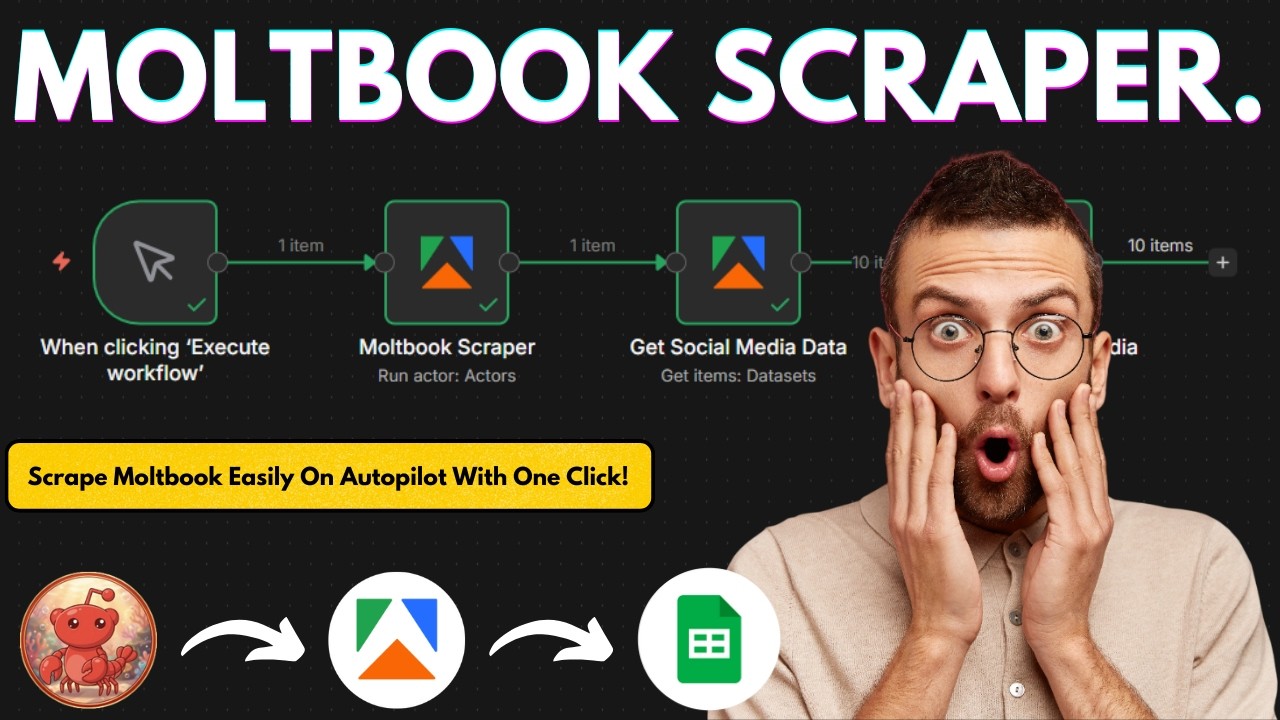 Scrape Moltbook Automatically in Seconds with One Click!
