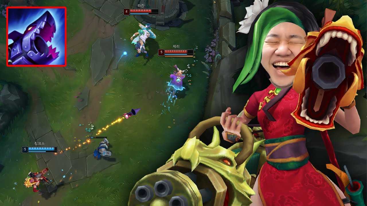 [LOL] 프레이 징크스 : 사거리 버프 받고 사기 된 징크스
