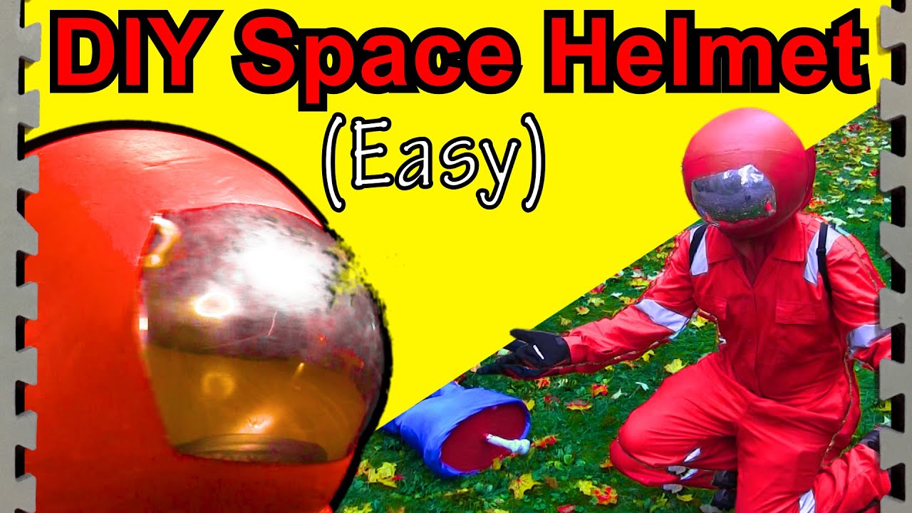How To Make a Space Helmet Last Minute For Halloween (Among Us DIY)