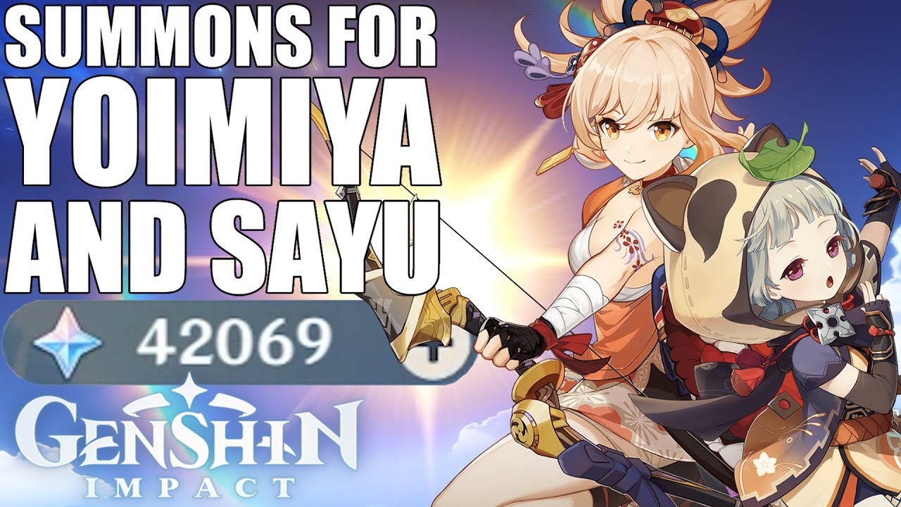 HUGE SUMMONS FOR YOIMIYA AND SAYU! Genshin Impact