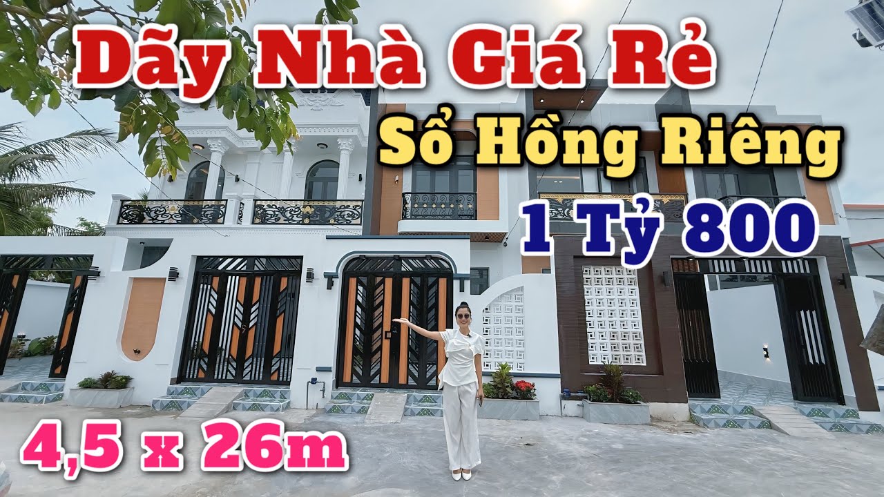 BÁN DÃY NHÀ GIÁ RẺ SỔ HỒNG RIÊNG CHỈ TỪ 1 TỶ 800😮 Nhà gần khu công nghiệp cầu tràm gần chợ búa