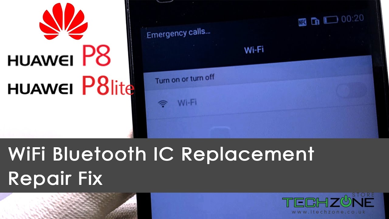 Huawei P8 & P8 lite ALE-L21 No/Greyed WiFi Bluetooth Repair fix IC Hi1101 Replacement