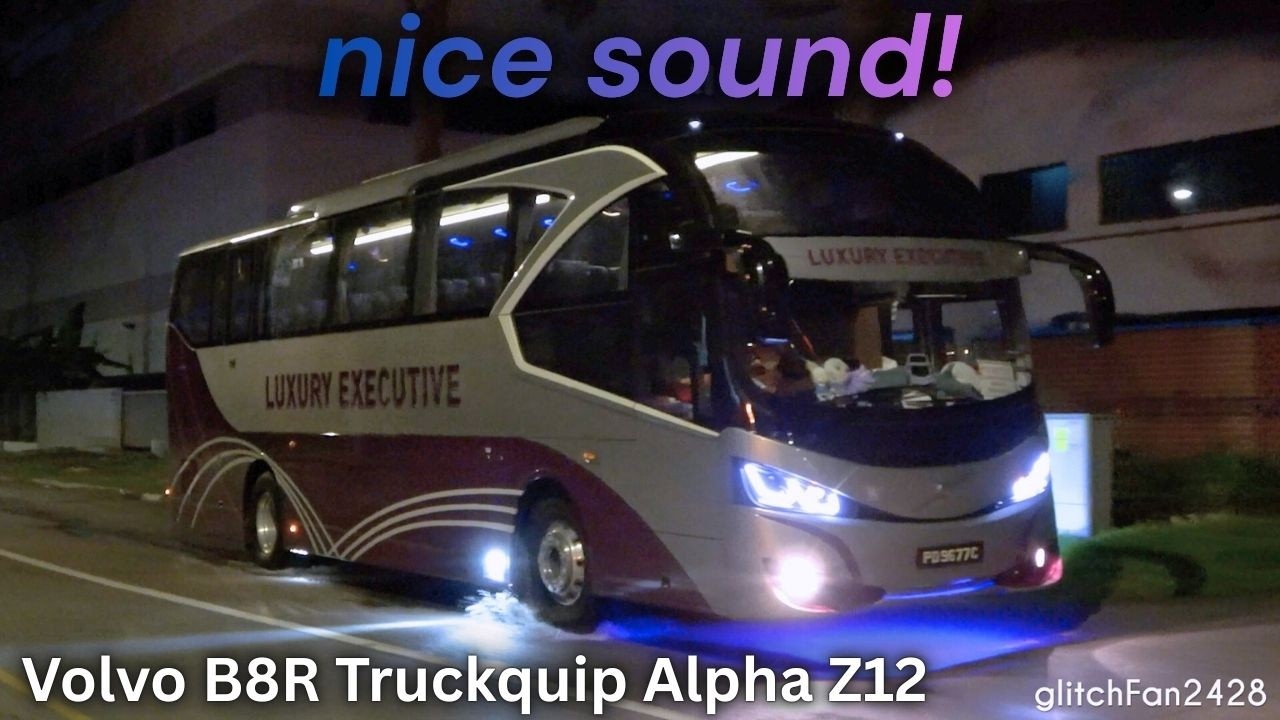 Lovely Sounding Volvo B8R! PD9677C Night Ride [Luxury Coach]