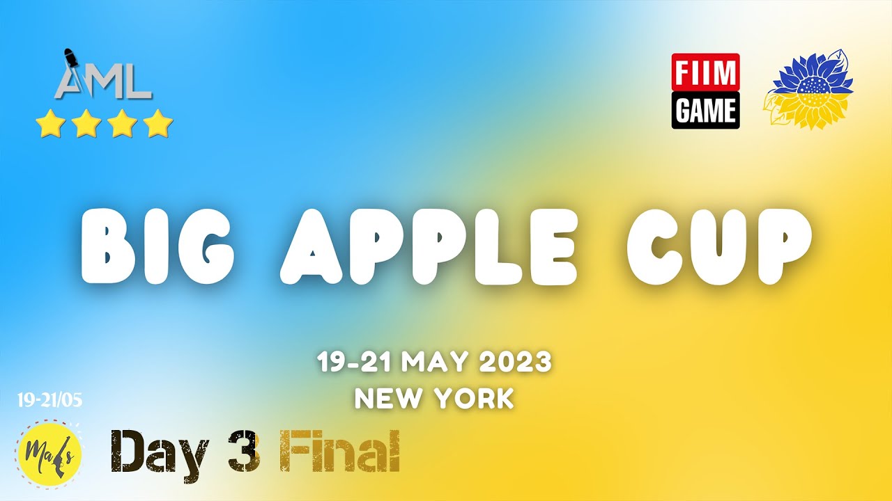 BIG APPLE CUP 2023 (NEW YORK OPEN) Day 3 Final. Студия аналитики