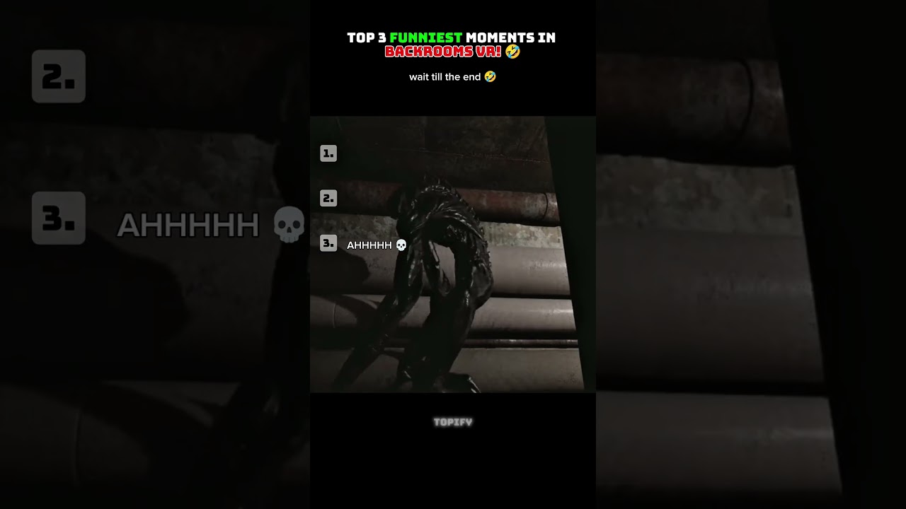 Top 3 Funniest Backrooms VR Moments 😂💀 #funny #backrooms #shorts