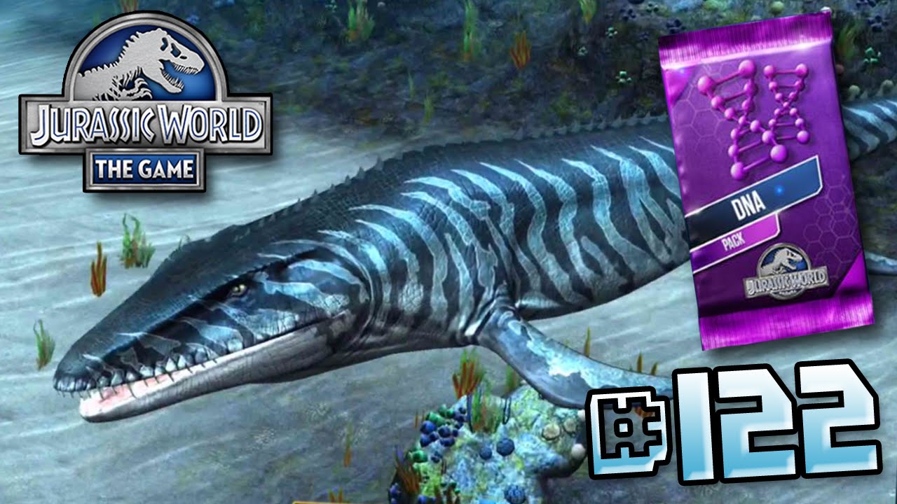 Mosasaur levelled up & DNA Pack! || Jurassic World - The Game - Ep 122 HD