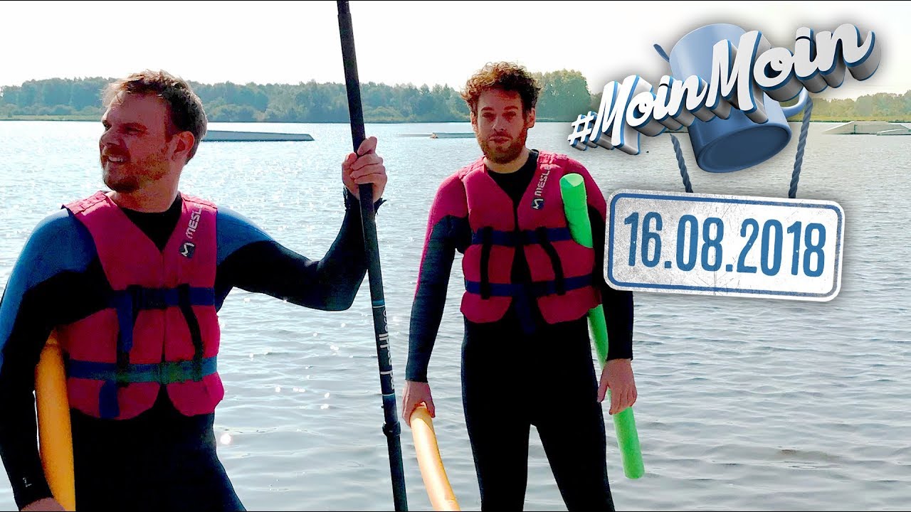 Etienne und Florentin auf der Wakeboard-Anlage Hamburg | MoinMoin mit Etienne & Florentin