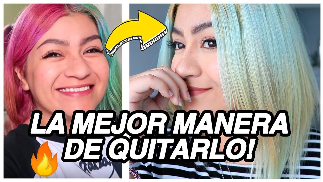 Quita el tinte fantasía! LAVADO DE COLOR sin maltrato! | L I N A B L A C K